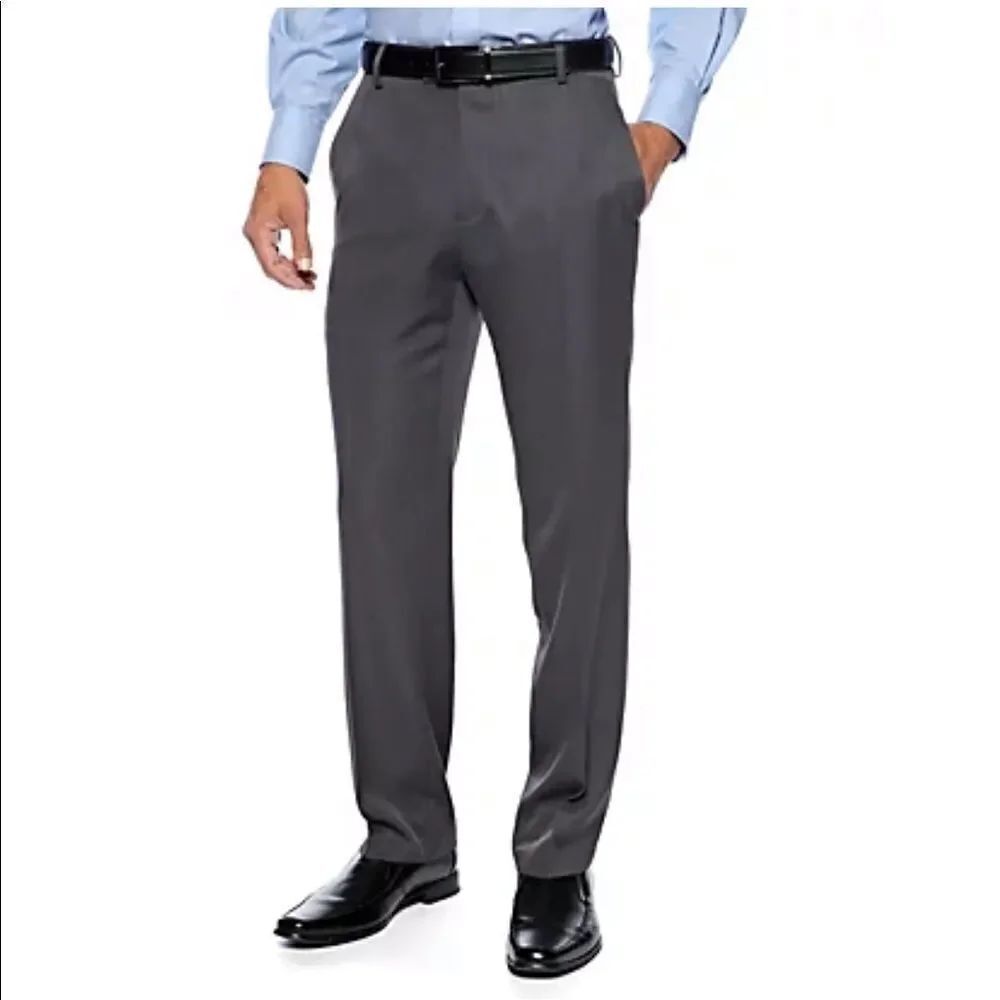 Kenneth Cole 36 x 30 Slim Fit Gray Dress Business Casual Proffesional Pants